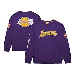 Men's Los Angeles Lakers Mitchell & Ness Purple Hardwood Classics Hyper  Hoops Moto Sublimated Long Sleeve T-Shirt