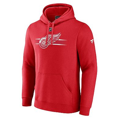 Men's Fanatics Branded Red Detroit Red Wings Authentic Pro Secondary Pullover Hoodie