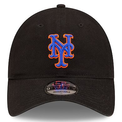 Men's New Era  Black New York Mets Alternate Replica Core Classic 9TWENTY Adjustable Hat