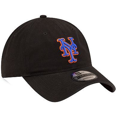 Men's New Era  Black New York Mets Alternate Replica Core Classic 9TWENTY Adjustable Hat