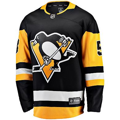 Men's Fanatics Branded Kris Letang Black Pittsburgh Penguins Home Breakaway Jersey