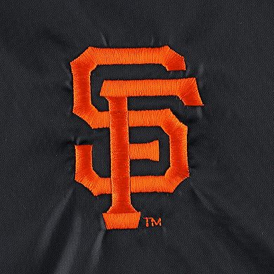 Men's Dunbrooke Black San Francisco Giants Coach's Raglan Full-Snap Windbreaker Jacket