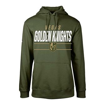 Youth Levelwear Olive Vegas Golden Knights Podium Fleece Pullover Hoodie