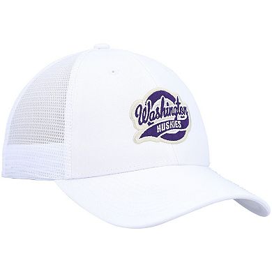 Men's Ahead White Washington Huskies Brant Trucker Adjustable Hat