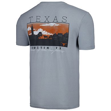 Men's Gray Texas Longhorns Campus Scene Comfort Colors T-Shirt