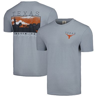 Men's Gray Texas Longhorns Campus Scene Comfort Colors T-Shirt