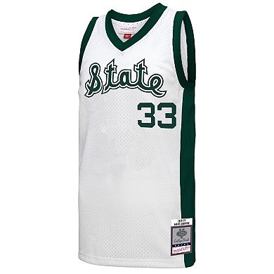 Men's Mitchell & Ness Magic Johnson White Michigan State Spartans 1978 Swingman Throwback Jersey