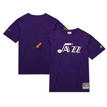 Men's Mitchell & Ness Purple Utah Jazz Hardwood Classics Nights Premium T-Shirt