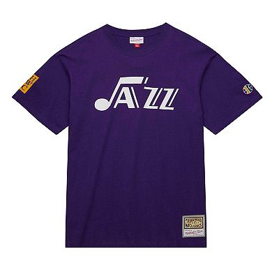 Men's Mitchell & Ness Purple Utah Jazz Hardwood Classics Nights Premium T-Shirt