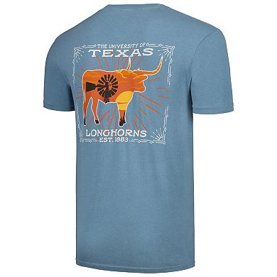 Men's Light Blue Texas Longhorns State Scenery Comfort Colors T-Shirt