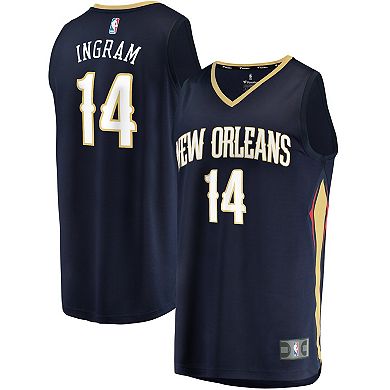 Men's Fanatics Branded Brandon Ingram Navy New Orleans Pelicans Fast Break Replica Jersey - Icon Edition