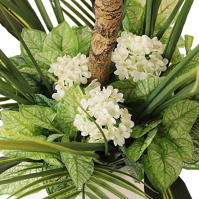 Puleo International Inc. 6 ft. Artificial Fiddle Leaf Ficus Tree with Decorative Pot