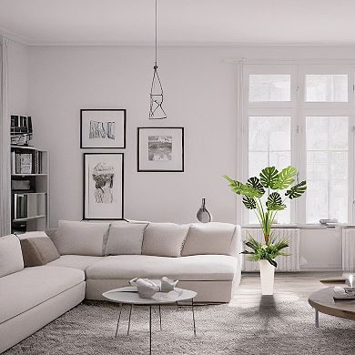 Puleo International Inc. 5 ft Artificial Tarovine Tree with Decorative Pot