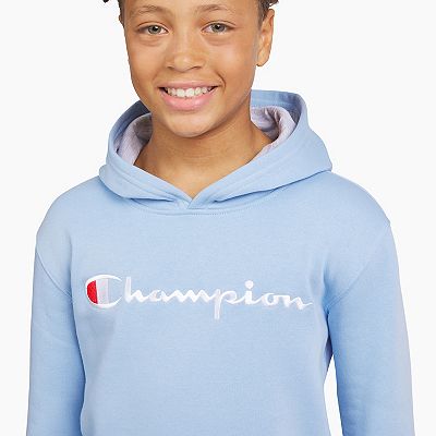 Champion Big Boys Signature Pullover Hoodie Black Size S