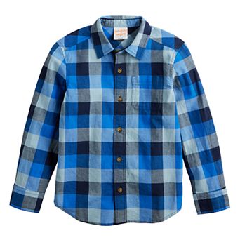 Boys 4-12 Jumping Beans® Long Sleeve Button Down Shirt