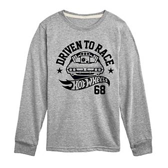 Boys 8-20 Hot Wheels Driven To Race Long Sleeve Graphic Tee
