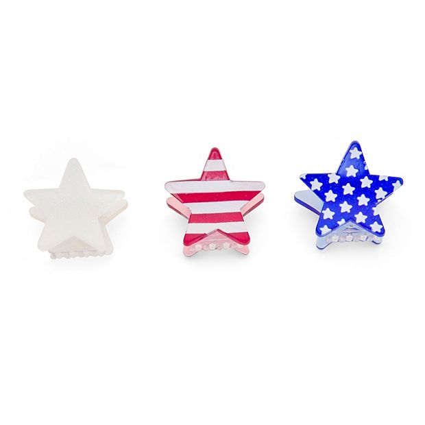 STAR STUD HAIR CLIP SMALL PALE ROSE