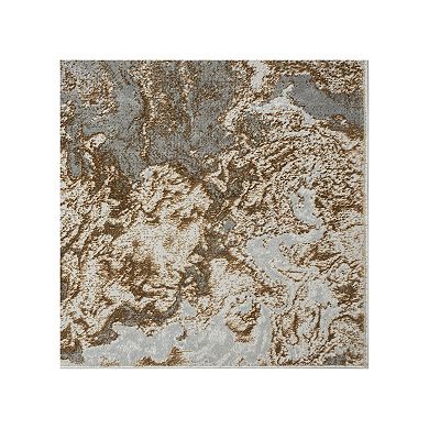 Luxe Weavers Marble Collection Modern Abstract Swirl Area Rug