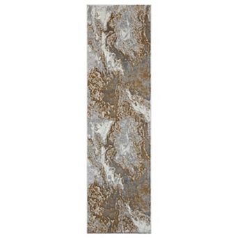 Luxe Weavers Marble Collection Modern Abstract Swirl Area Rug