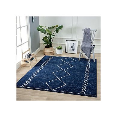 Luxe Weavers Geometric Diamond Area Rug