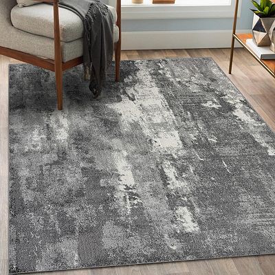 MODERN/ABSTRACT deals DISTRESSED TURKISH HEAVY AREA RUG