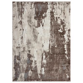 Luxe Weavers Modern Distressed Abstract Area Rug