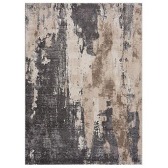Luxe Weavers Modern Distressed Abstract Area Rug