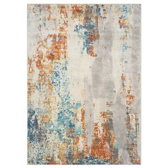 Luxe Weavers Modern Distressed Abstract Area Rug