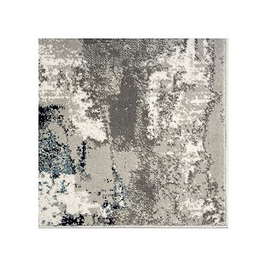 Luxe Weavers Modern Distressed Abstract Area Rug, Ivory