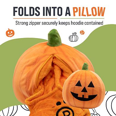 Unisex Pumpkin Snugible - Reversible Blanket Hoodie Pillow