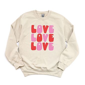 Love Stacked Bold Sweatshirt