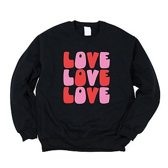 Love Stacked Bold Sweatshirt