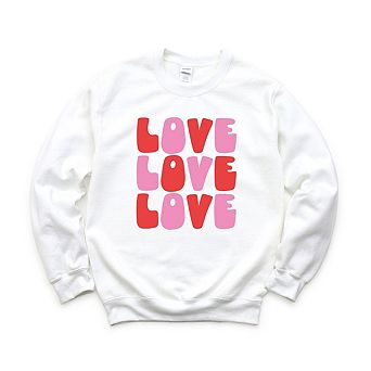 Love Stacked Bold Sweatshirt
