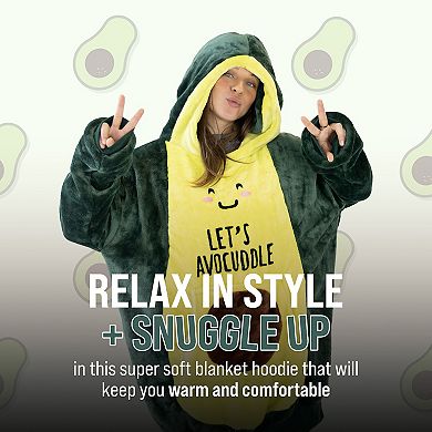 Avocado Snugible 2 in 1 Blanket Hoodie & Pillow Adult