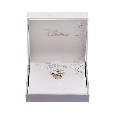 Disney's Mickey Mouse Cubic Zirconia "Mom" Pendant Necklace