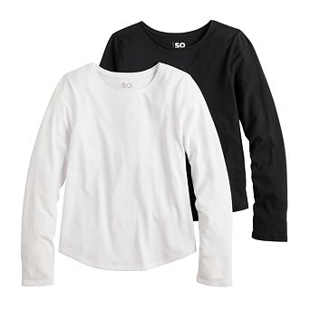 Girls 6-20 SO® Long Sleeve Tee 2-Pack