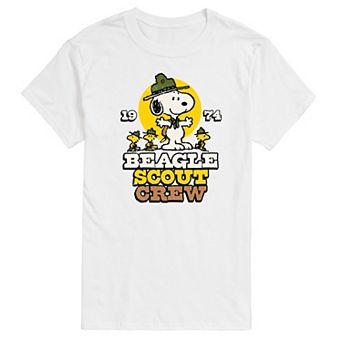Men's Peanuts Beagle Scout Crew Graphic Tee