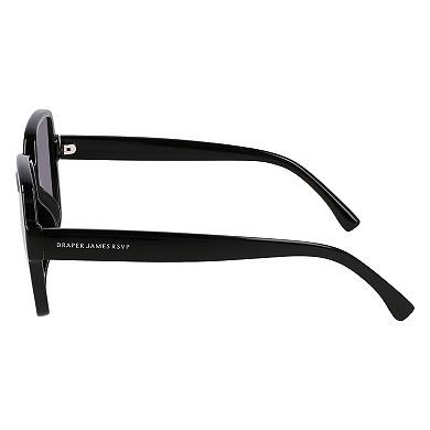 Women's Draper James 57mm Retro Oversized Square Sunglasses
