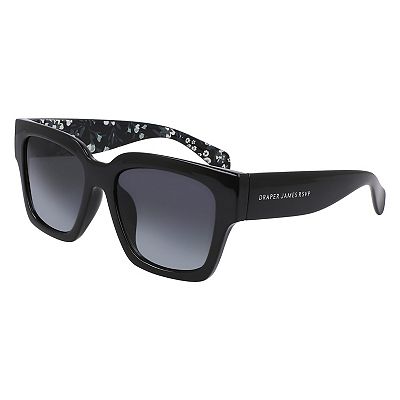 Draper James Black Oversized Women\'s Sunglasses with Dark Lenses DJ7056 Sunglasses - Draper James Authorized Retailer  main image 4