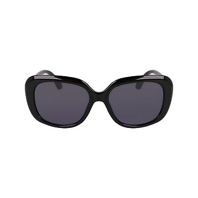 Women's Draper James 55mm Rectangle Gingham Sunglasses