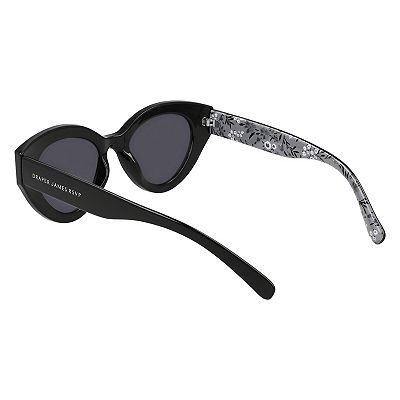 New Draper James floral cats eye sunglasses with  Midnight Blue Eyewear case Draper James Women main image 4