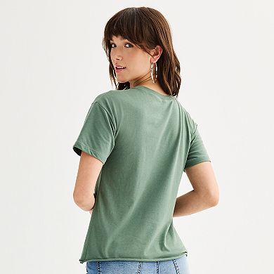 Juniors' "Howdy Y'all" Cowboy Boots Cactus Graphic Tee