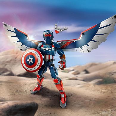 LEGO Marvel New Captain America Construction Figure Super Hero Toy with Minifigures 76296