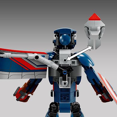 LEGO Marvel New Captain America Construction Figure Super Hero Toy with Minifigures 76296