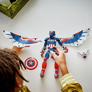 LEGO Marvel New Captain America Construction Figure Super Hero Toy with Minifigures 76296