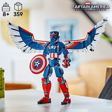 LEGO Marvel New Captain America Construction Figure Super Hero Toy with Minifigures 76296