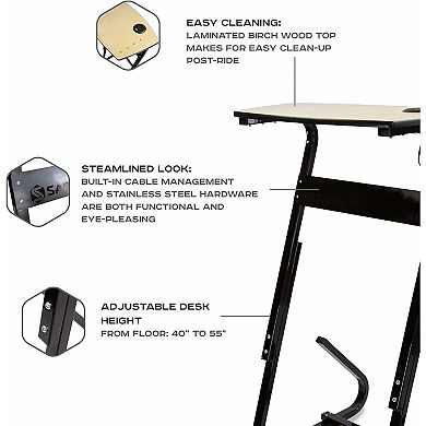 Saris TD1 Bike Trainer Desk with USB/AC Socket