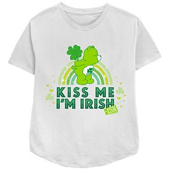 Women's Care Bears Kiss Me I'm Irish Graphic Tee