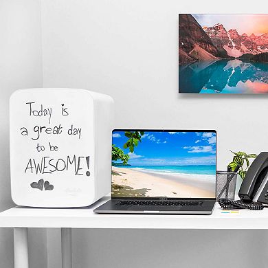 Cooluli Vibe Mini Fridge For Bedroom - With Cool Front Magnetic Blackboard - 15l Portable Cooler