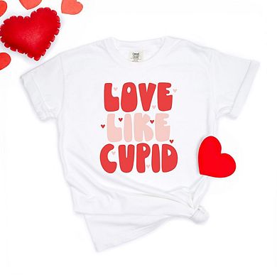 Love Like Cupid Bold Garment Dyed Tees